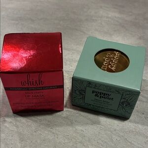 Whish Black Cherry Lip Mask and Poppy & Pout Sweet Mint Lip Balm